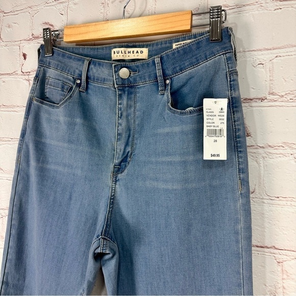 PacSun bullhead Jean super high rise skinniest denim jean NWT size 28 distressed - Picture 3 of 14